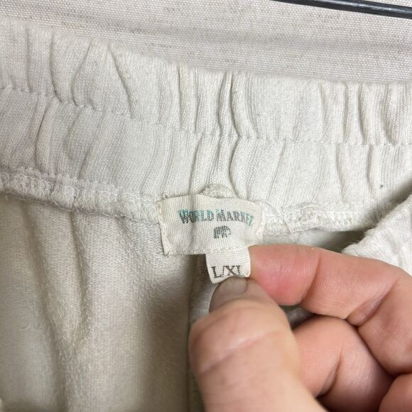 World Market Womens Green Ombre Lounge Cargo Sweat Pants Elastic Waist L / XL - Picture 3 of 7